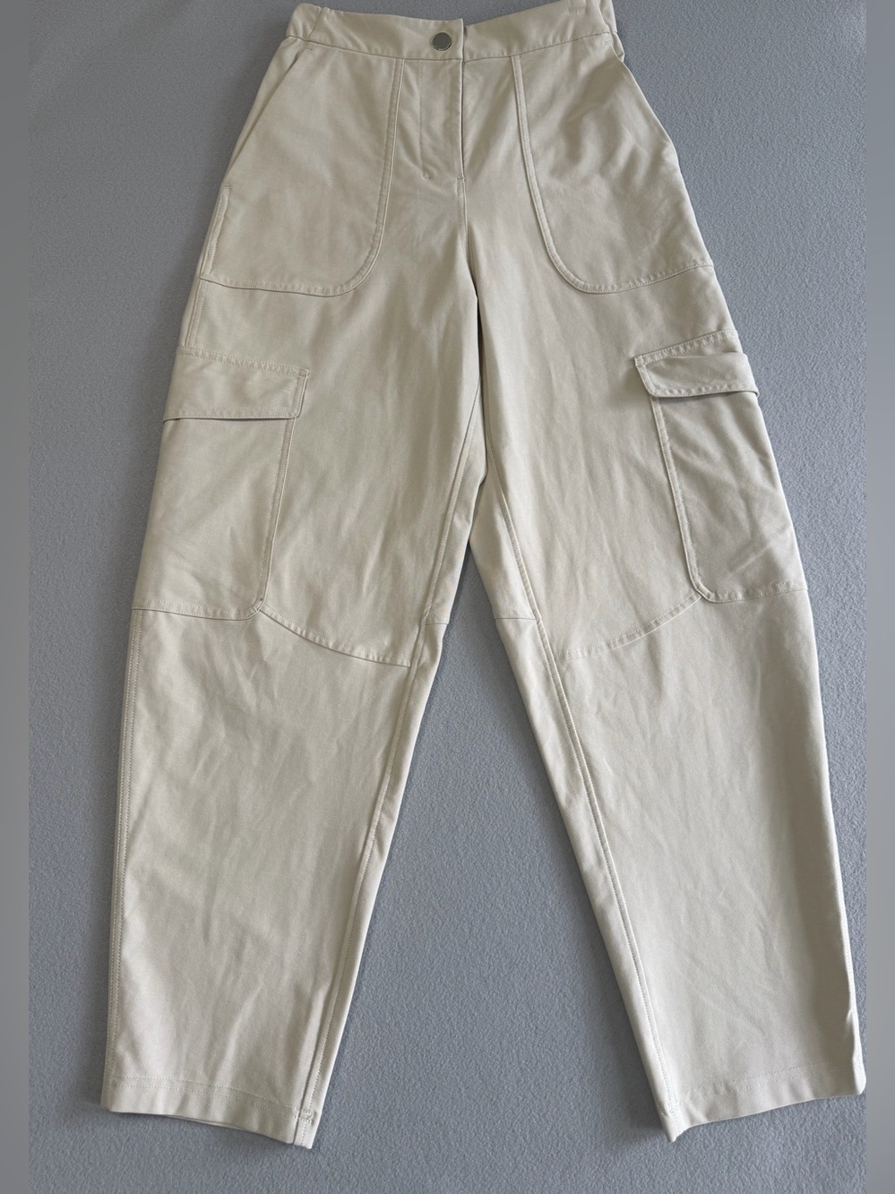 Lululemon Utilitech Cargo Pants s25 Women’s Cream Elastic Waistband Tapered